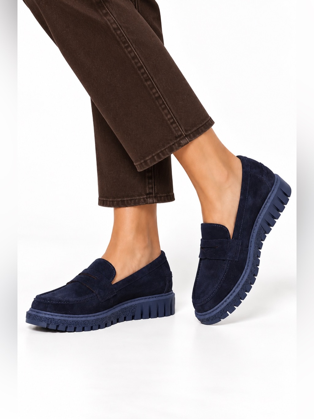 Miz Mooz Morelia Navy Suede Women’s Loafer